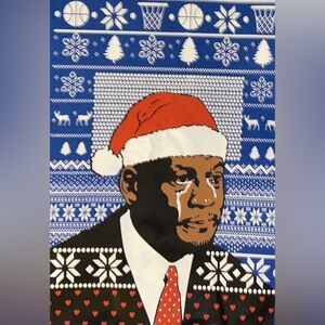 Christmas 🎄 UGLY Sweatshirt "Funny
Meme of Michael Jordan” Unisex Size M